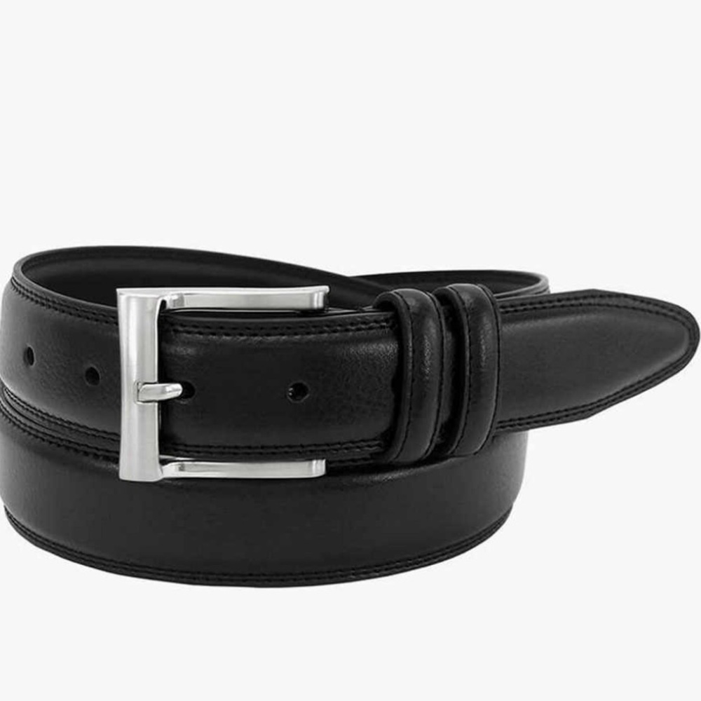 Men’s Florsheim Shoe Company Martin Pebble Grain Leather black belt size 46